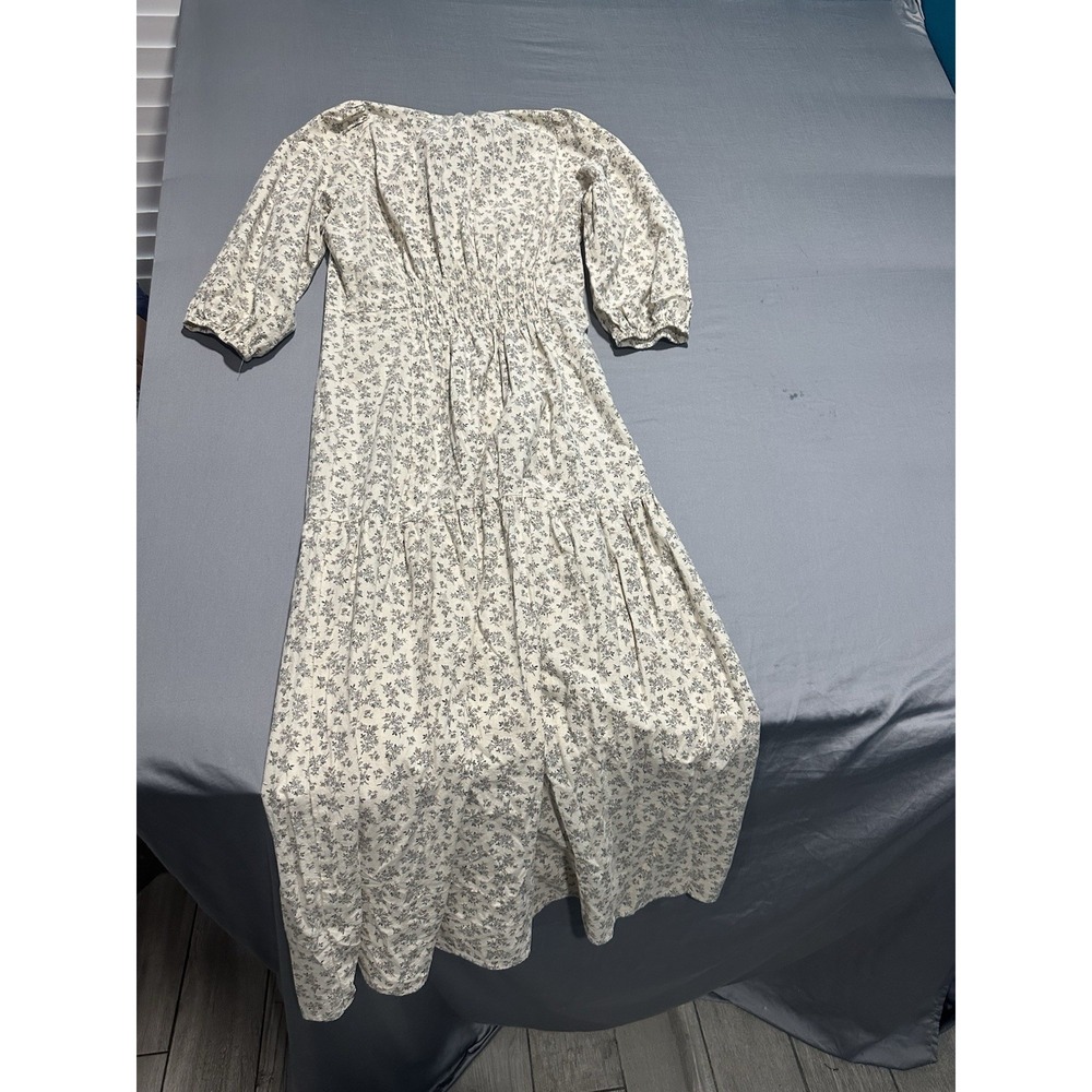 Grade And Gather Neutral Floral Maxi Dress Cottage S - Picture 6 of 7
